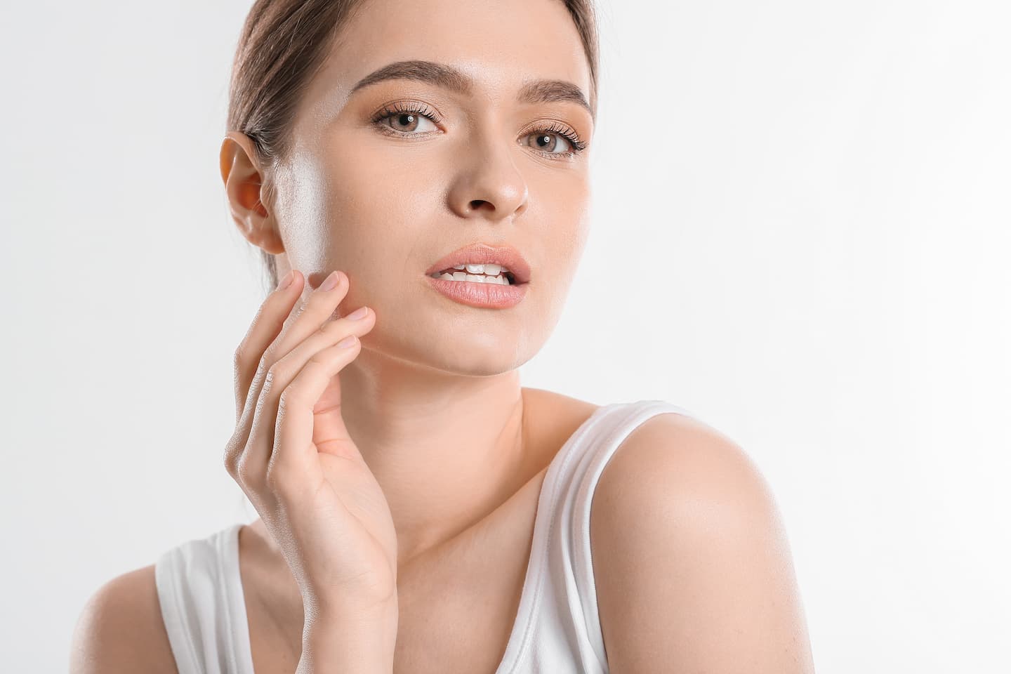skin care procedure for a young woman